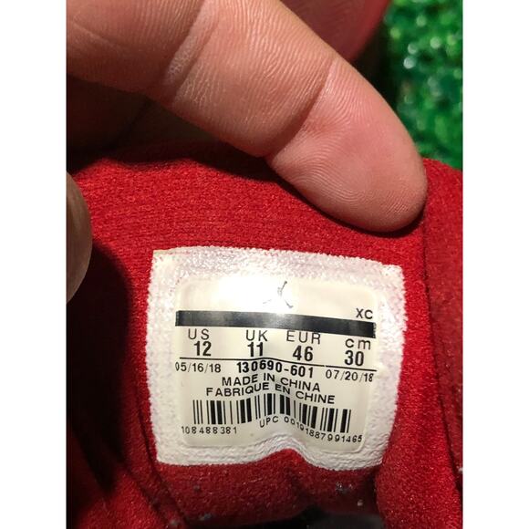 Air Jordan Gym Red 12 No Box Size 12M 130690-601 - Picture 9 of 9